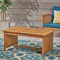 Casa Acacia Coffee Table Brown Antique Bronze Wood