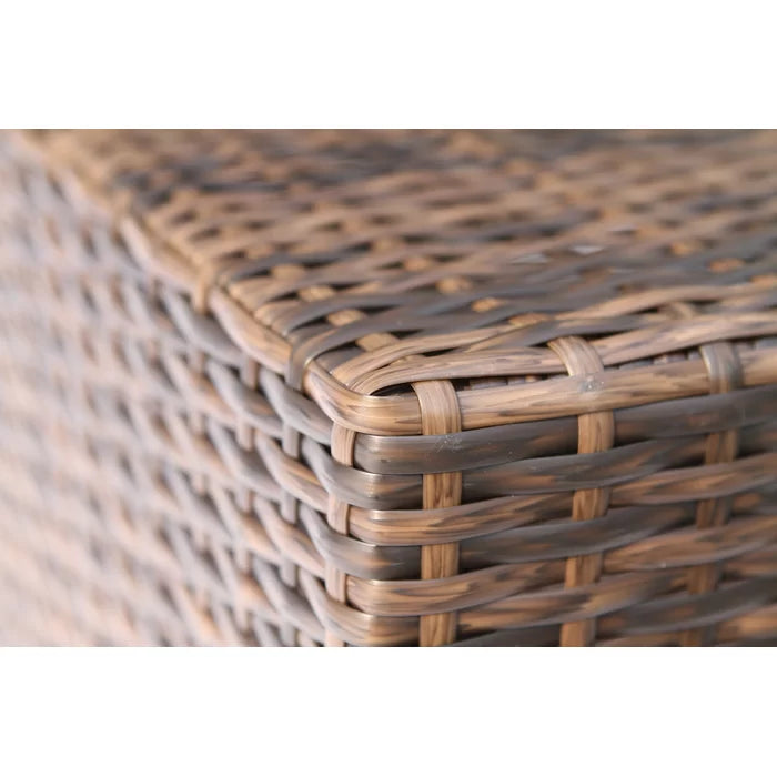 Shick Fully Assembled Corner Wedge Patio Chair With Cushions Espresso Wicker