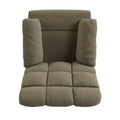 The Granada Recliner In Sage Gray Gray,Sage Manual Handle Wood Handle Microsuede,Polyester