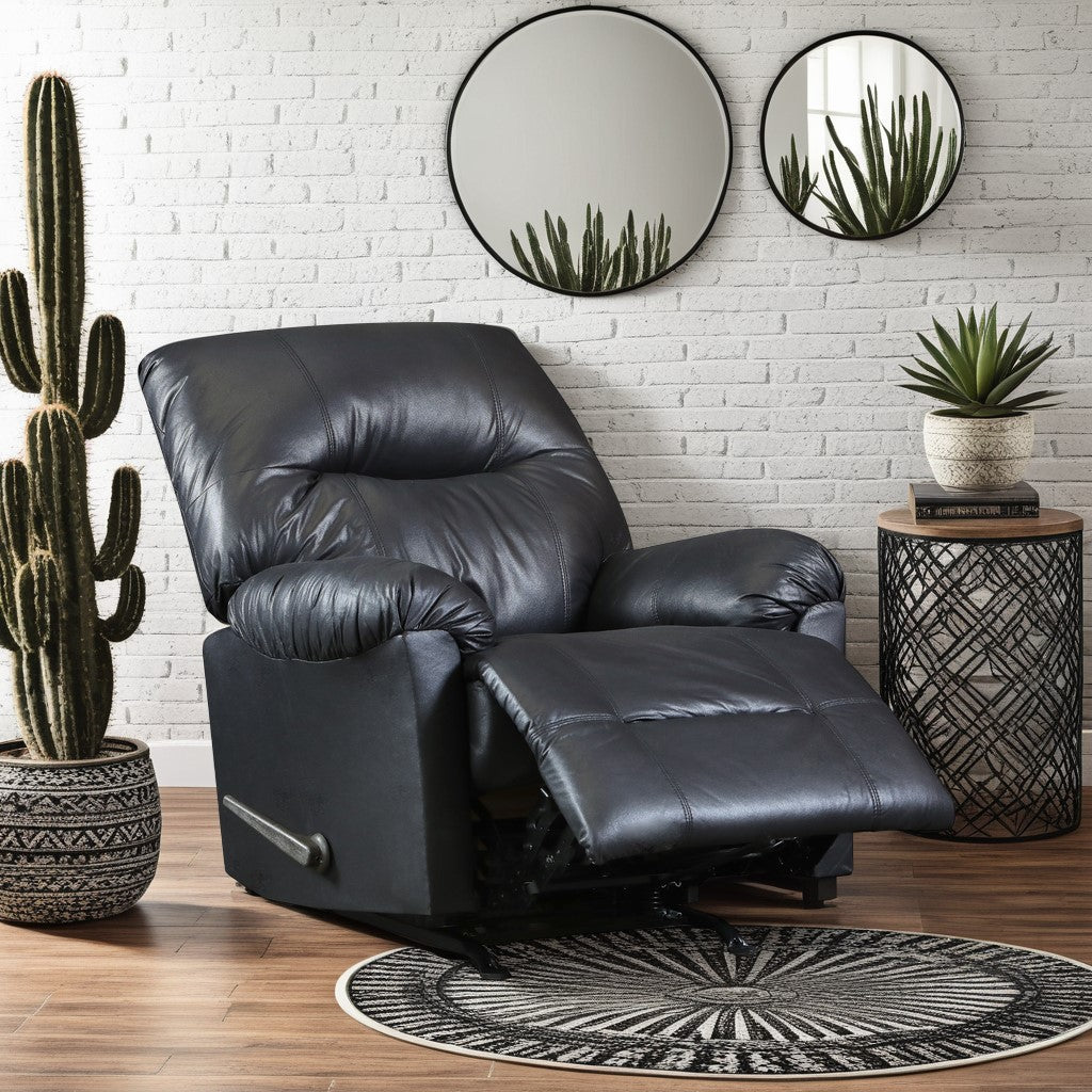 Desert Dusk Recliner Black Pillow Top Arms Upholstered