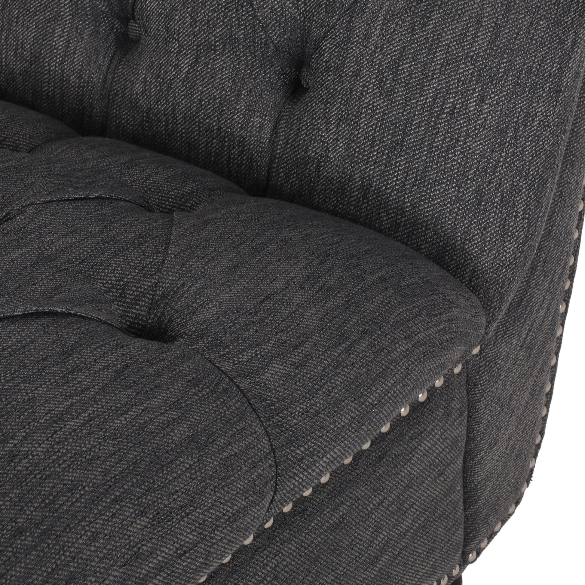 Chaise Lounge Charcoal Fabric 1 Seat