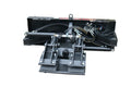 Skid Steer Double Cylinder Hydraulic Pole Setter Pole Claw Attachment Rotating Black Steel