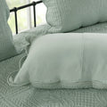 6 Piece Reversible Soped Edge Daybed Cover Set Seafoam Daybed Seafoam Microfiber
