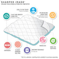 Oversized Down Alternative Comforter White Full Queen White Nylon