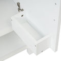 30 Inch White Bathroom Vanity With Ceramic Sink And Versatile Storage Ideal For Small Bathrooms White Bathroom Solid Wood Mdf