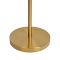 Brilliance Modern Gold Brush Floor Lamp, Opal Glass Shades And Round Metal Base Clear,Gold Table&Floor Lamps Brass,Glass
