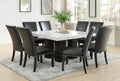 Camila Dining Chair Set Of 2 Black Black Faux Leather