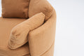 029 Teddy Fabric Swivel And Storage Chair With Back Cushion For Living Room,Khaki Khaki Primary Living Space Modern Foam Teddy