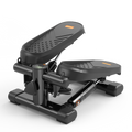 Home Office Exercise 330Lbs Capacity Mini Stepper With Resistance Bands And Lcd Monitor Black Steel