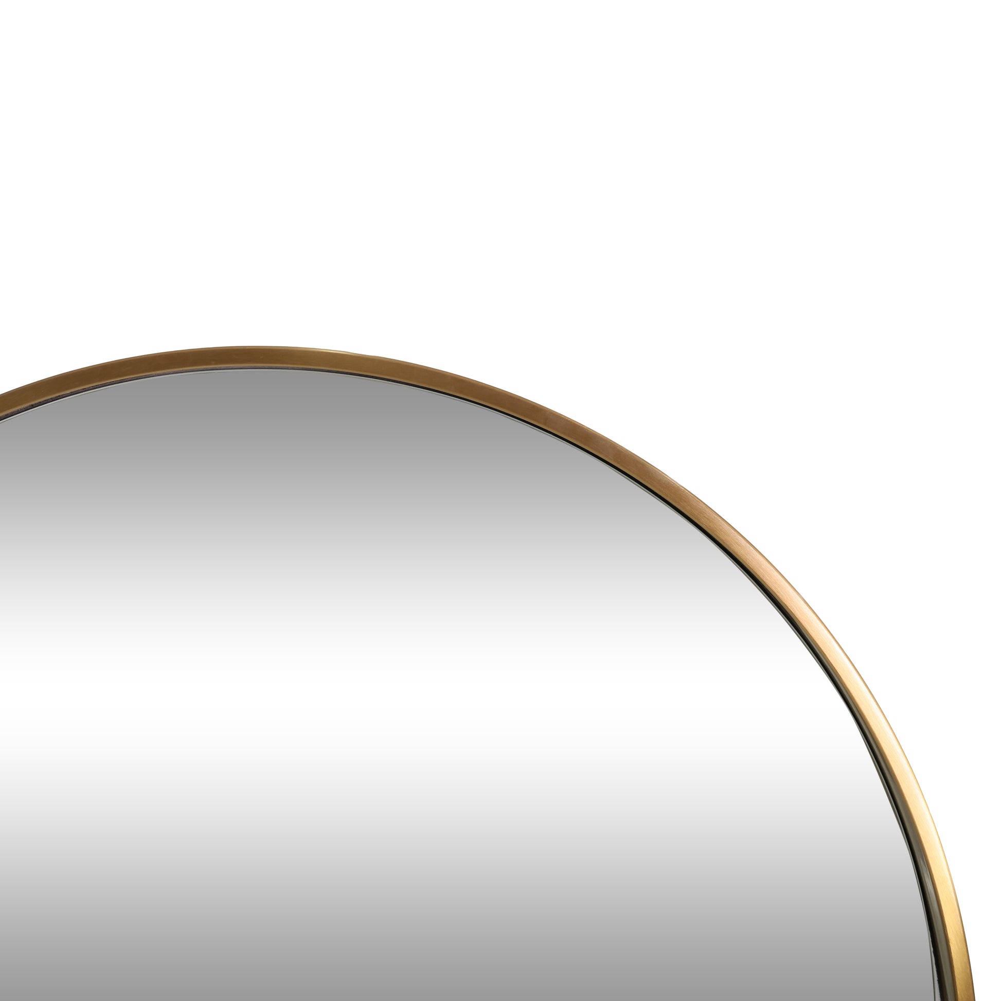Length Mirror Antique Brass Mdf
