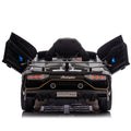 12V Kids Ride On Car W Parents Remote Control,Licensed Lamborghini Aventador Xago,Hydraulic Pressure Door,Slow Start,Early Education,Bluetooth,Adjustable Volume,Mp3,Usb,Led Lights For Kids Aged 2 4. Black 50 99 Lbs Polypropylene