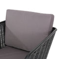La Jolla Chair Dark Grey Woven Rope