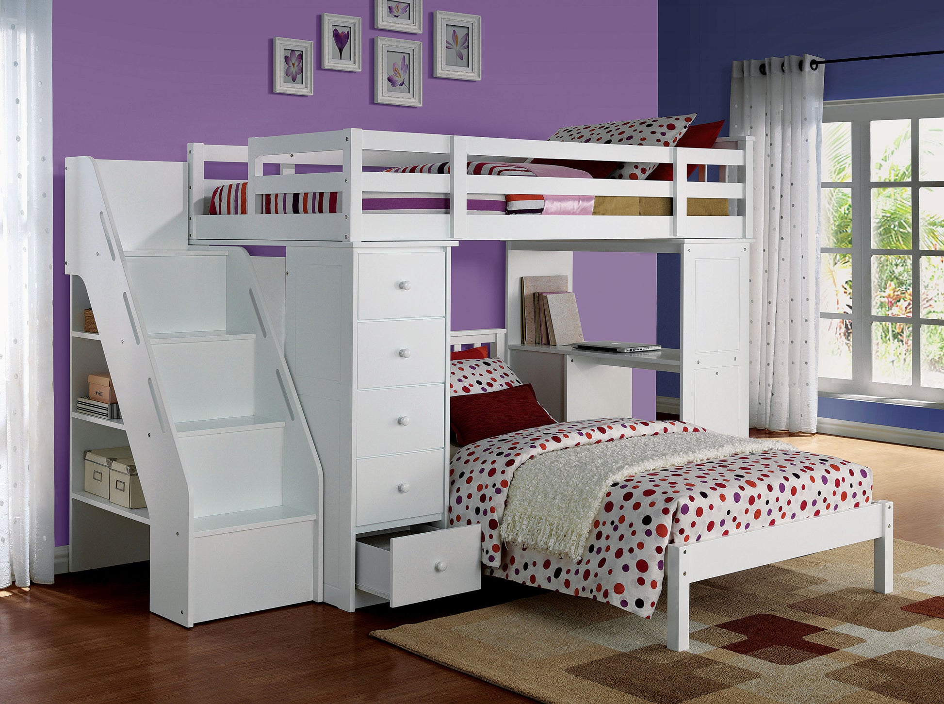 White Twin Bed Box Spring Not Required Twin White Wood White Wood