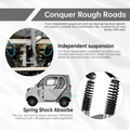All Weather Protection: Fully Enclosed Design For Safer Travels White Abs Pc