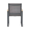 Glasgow Dining Chair Set Of 2 Grey Aluminum