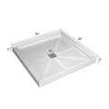 Glasstone Shower Base Smc Solid White Finish 3636 White Bathroom Stainless Steel