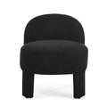 Hoop Gauze Lounge Chair With Soft Cushion And Backrest, Need To Be Assembled, Suitable For Living Room Bedroom Dining Room Black 24.5