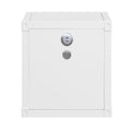 White Nightstand With Open Shelf White Bedroom Contemporary Shelf Metal