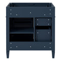 30'' Bathroom Vanity Without Top Sink, Modern Bathroom Storage Cabinet With 2 Drawers And A Tip Out Drawer Not Include Basin Blue Bathroom Solid Wood Mdf