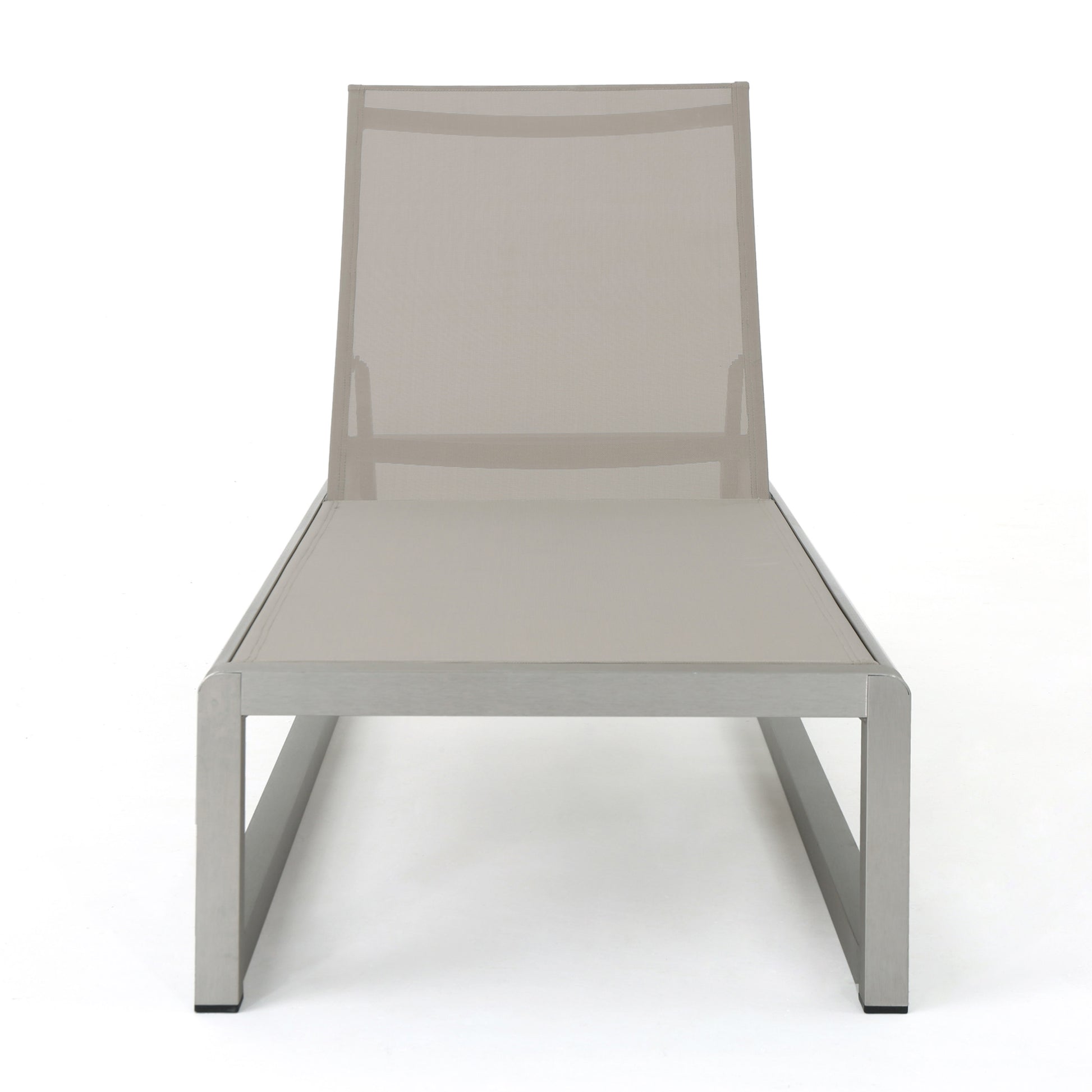 Modesta Chaise Lounge Set Of 2 Grey Mesh