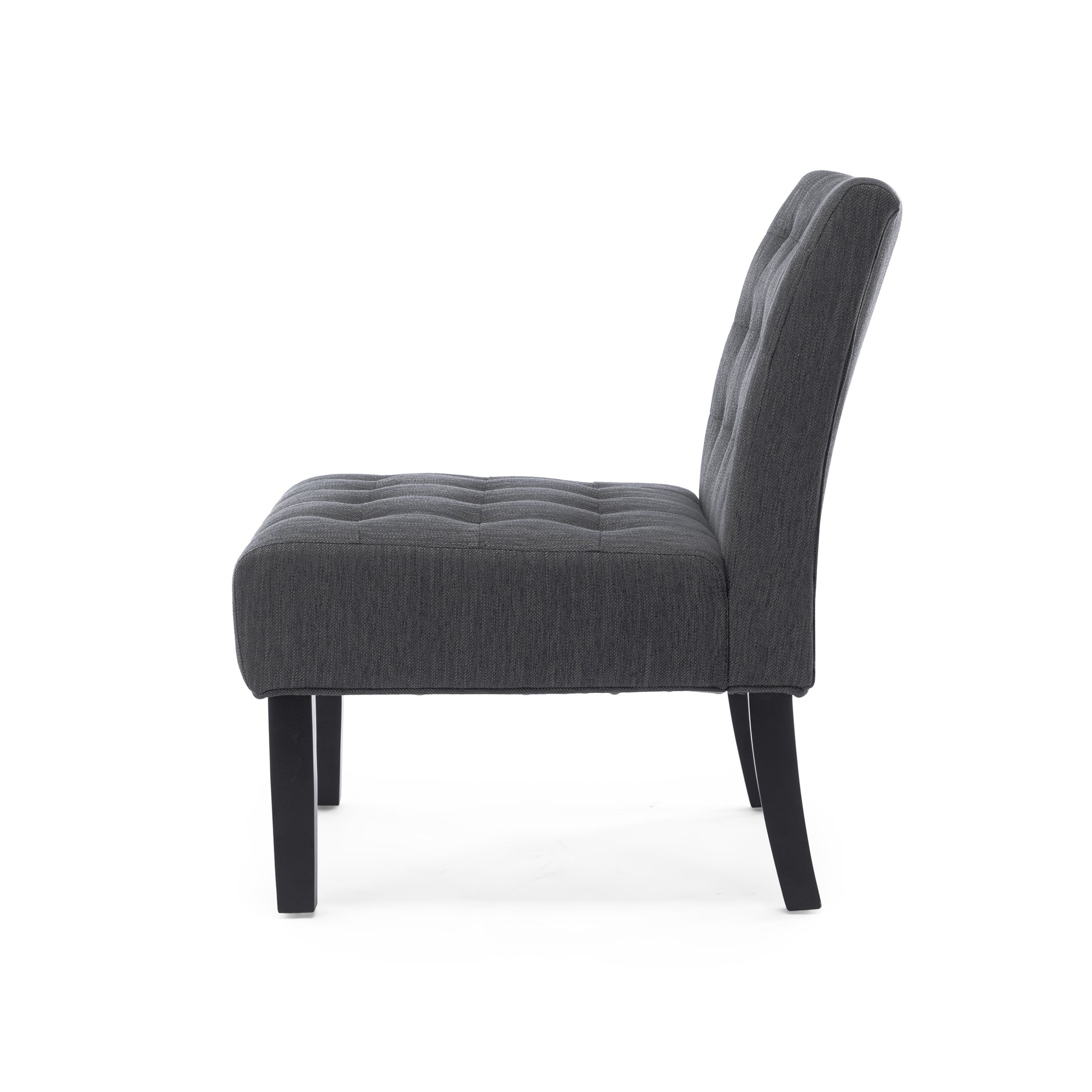 Accent Chair Charcoal Fabric