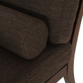 Chaise Lounge Brown Fabric