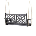 Alejandro Porch Swing Dark Grey Wood Metal
