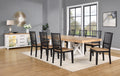 Magnolia Side Chair Set Of 2 Black Black Wood
