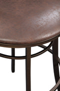 Bayview Swivel Barstool Dark Brown Dark Brown Wood