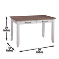 Bear Creek Sofa Table White White Wood