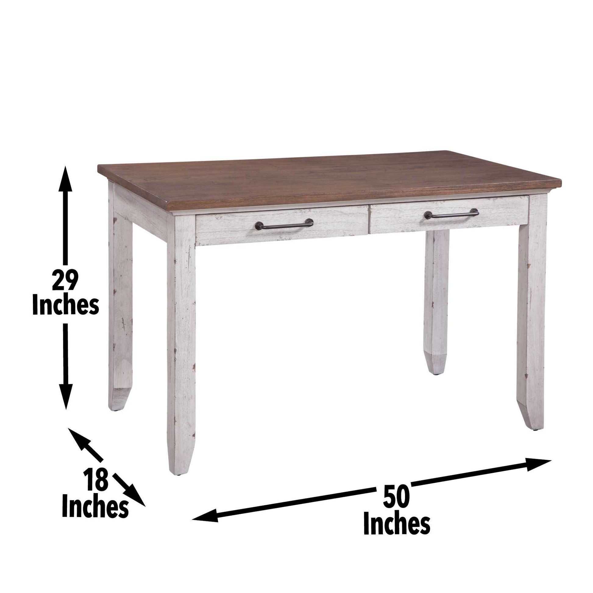 Bear Creek Sofa Table White White Wood