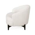 Club Chair White Fabric