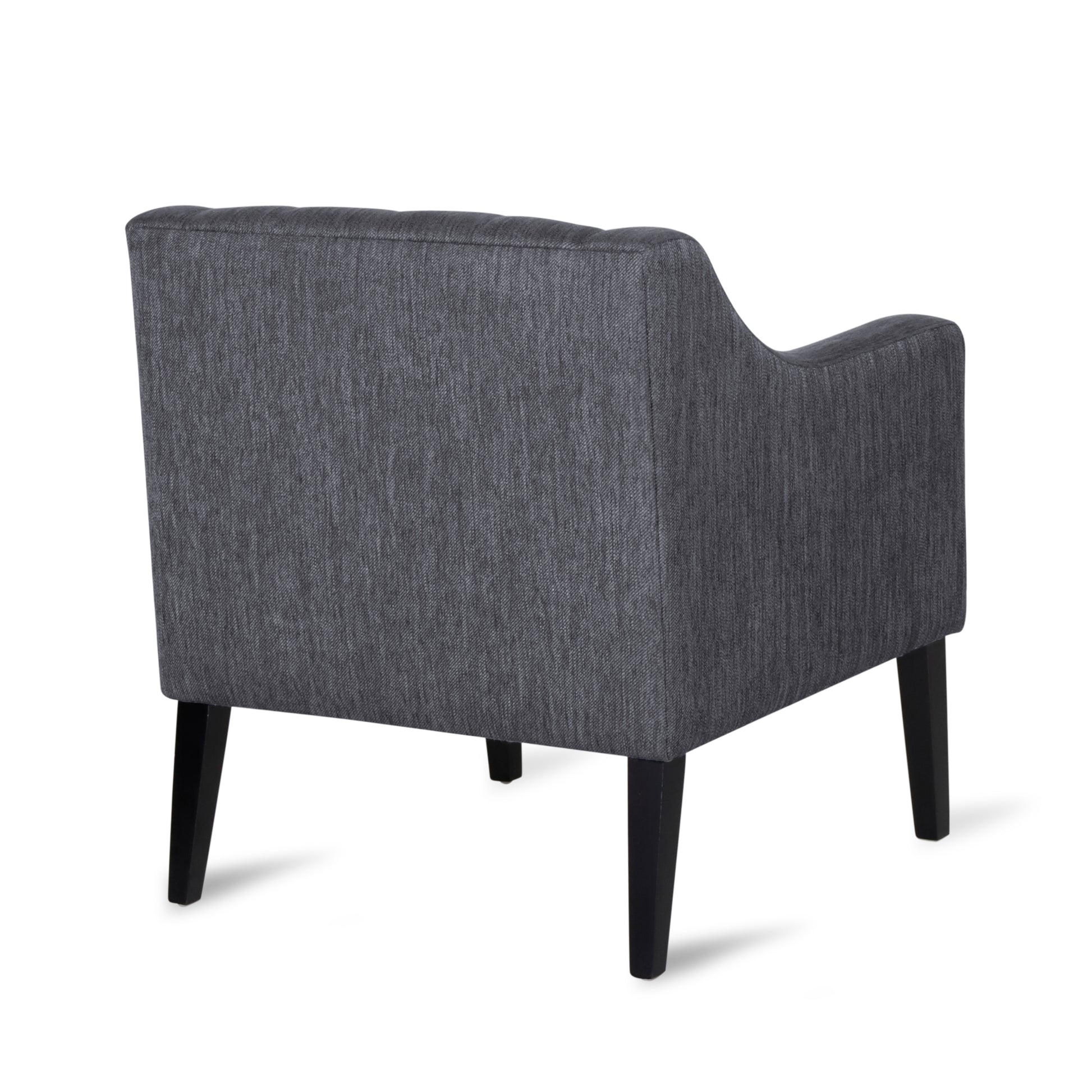 Accent Chair Charcoal Fabric