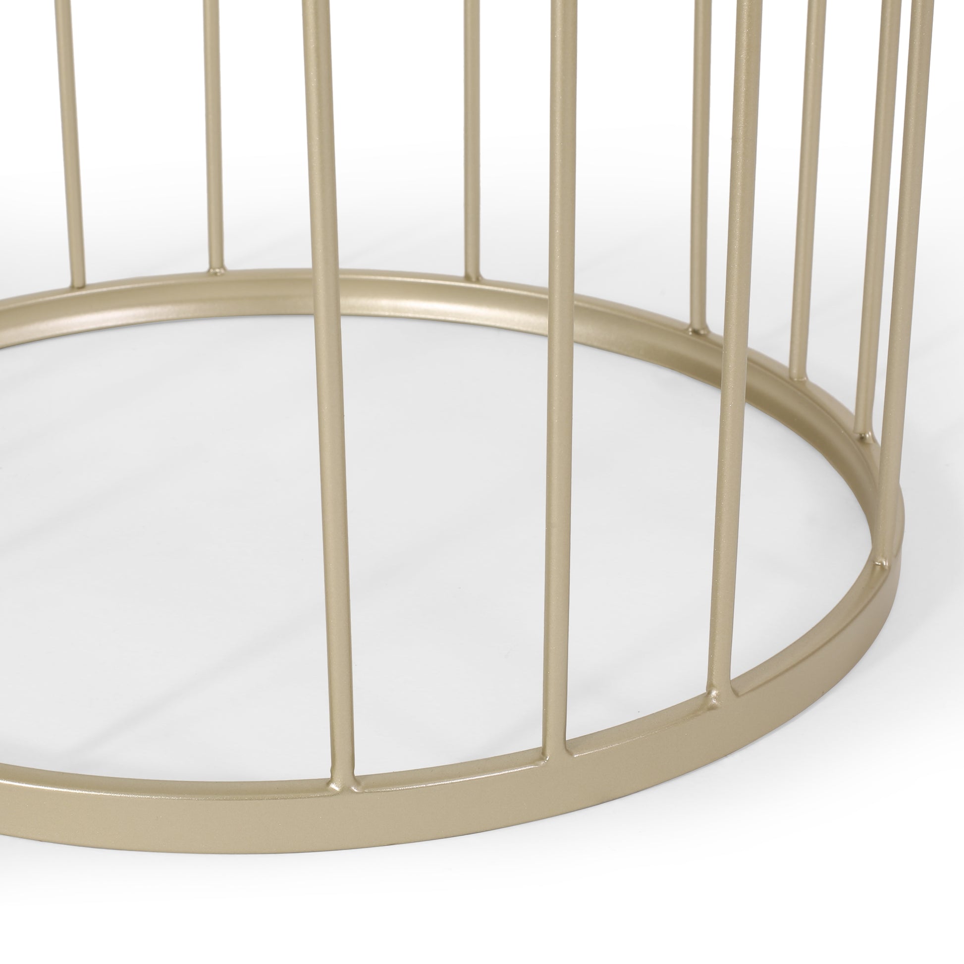 End Table Champagne Iron