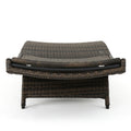 Salem Pe Wicker Chaise Lounge Mocha Rattan
