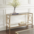 Olympia Sofa Table Gold Gold Iron