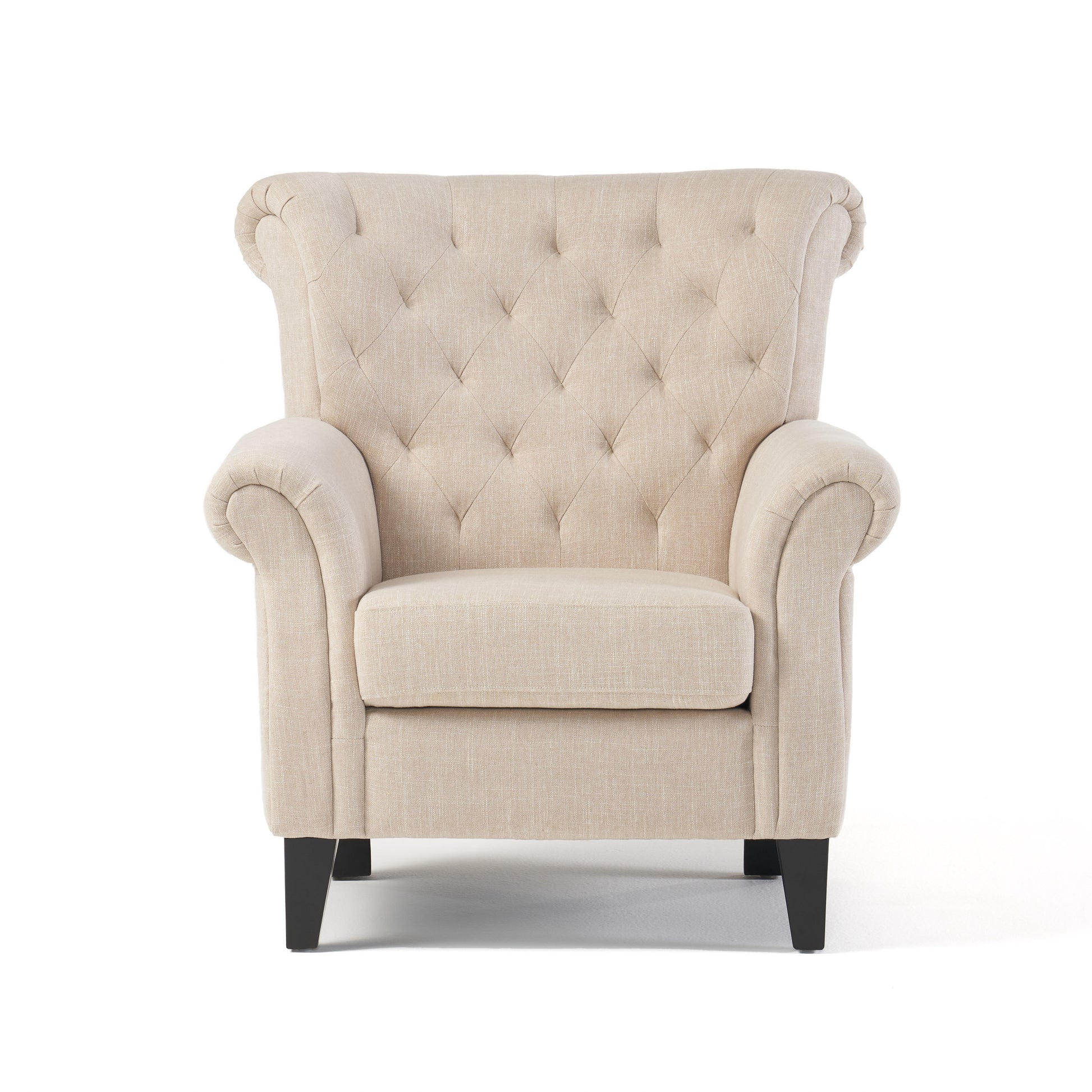 Springfield Tufted Chair Light Beige Fabric