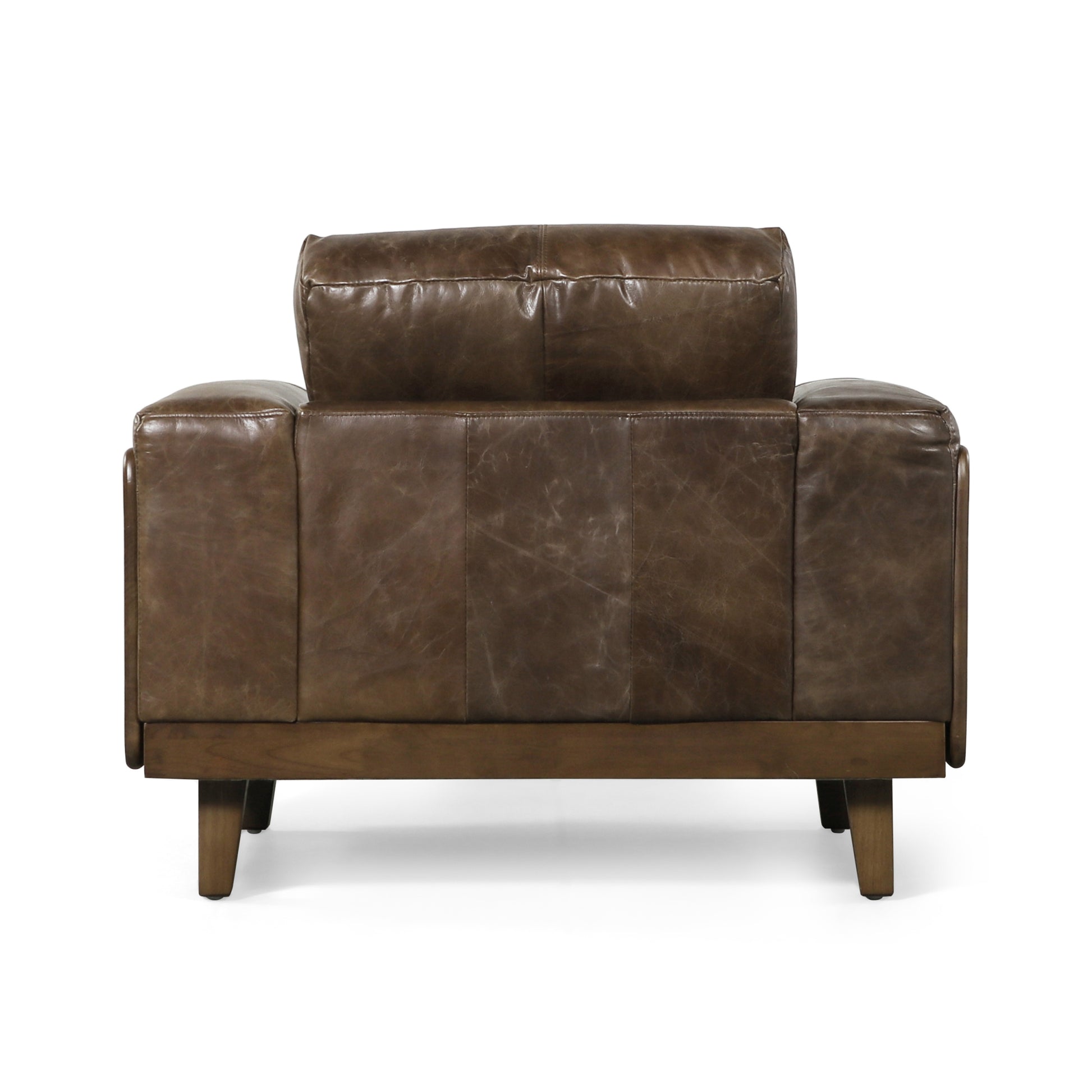 Club Chair Espresso Rubber Wood