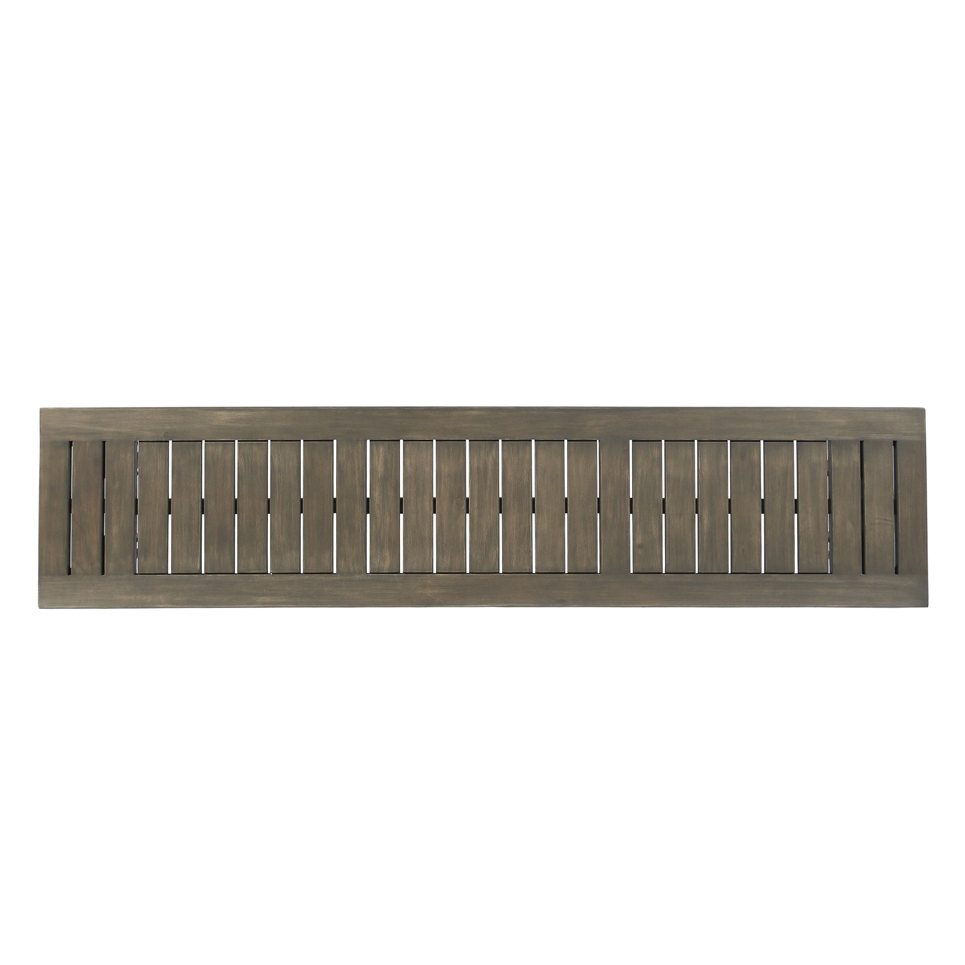 Jane Industrial Wood And Metal Bench Grey Metal & Wood
