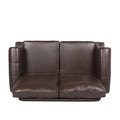 Seat Dark Brown Solid Wood Mdf