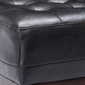 Accent Chair Black Pu