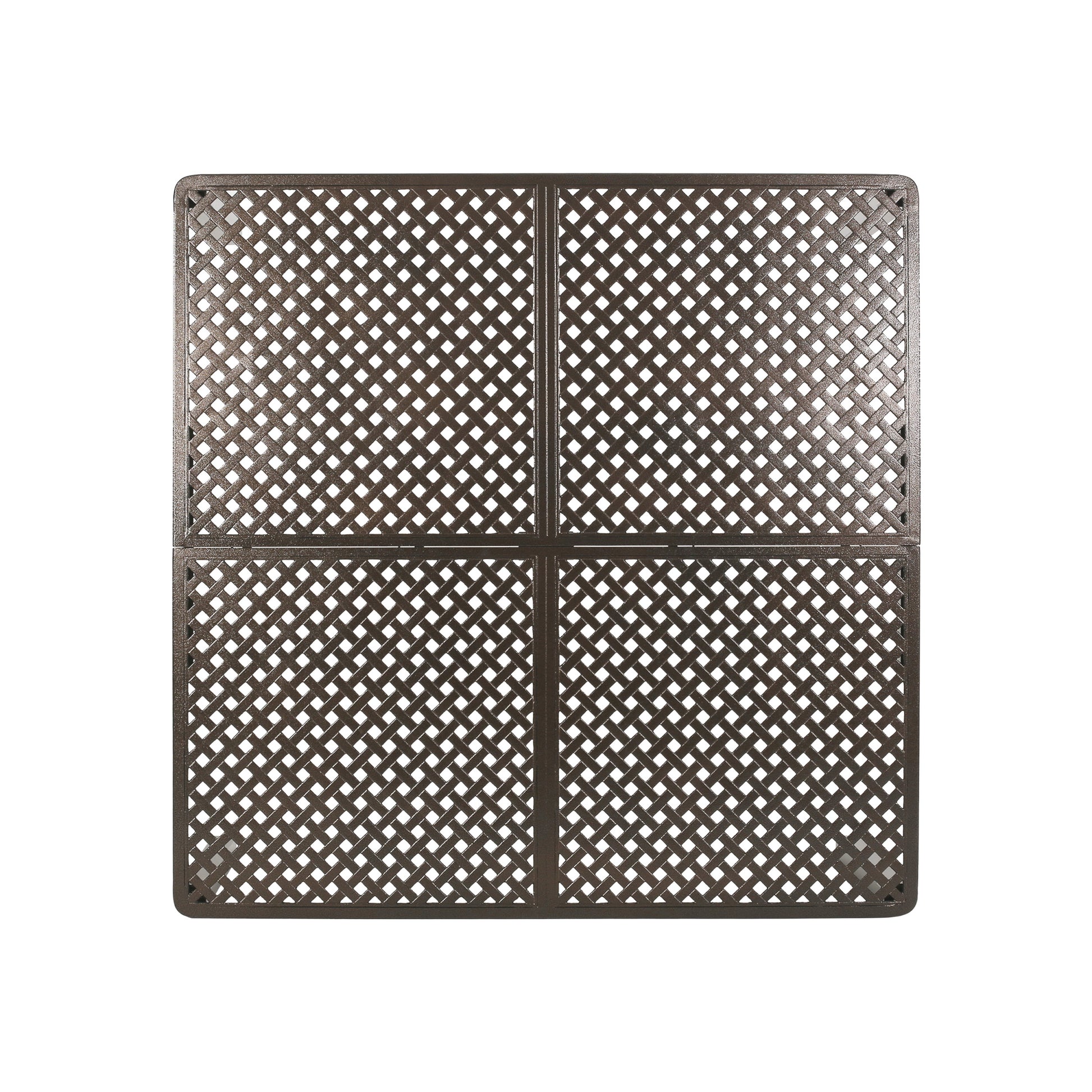 Outdoor Modern Aluminum Dining Table With Woven Accents, Gloss Black Red Aluminium