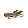 Mia Chaise Lounge Teak Metal & Wood