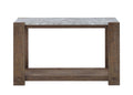 Libby Sintered Stone Sofa Table Brown Brown Wood