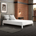 Nix Full Platform Bed White Full White Wood