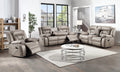 Tyson 3 Piece Living Room Set Dark Gray Dark Gray Faux Leather