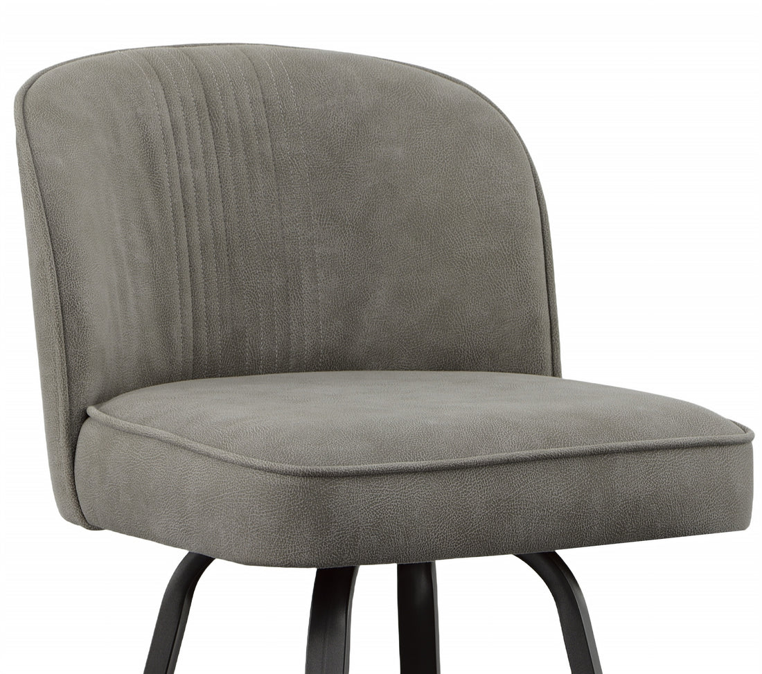 Anaheim Swivel Counter Chair Dark Gray Dark Gray Wood