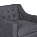 Accent Chair Charcoal Fabric