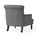 Club Chair Dark Gray Fabric