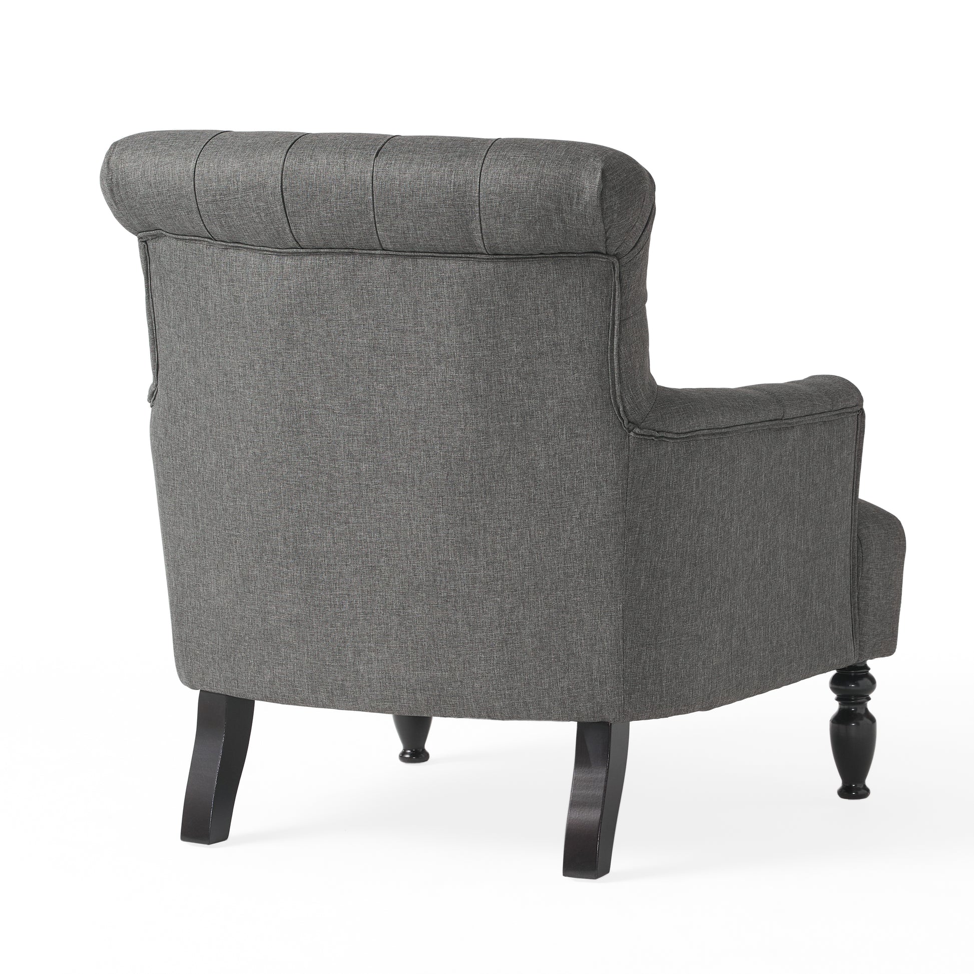 Club Chair Dark Gray Fabric